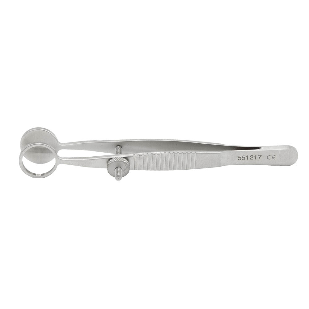 Chalazion Forceps Serrated Handle With Locking Thumb Screw