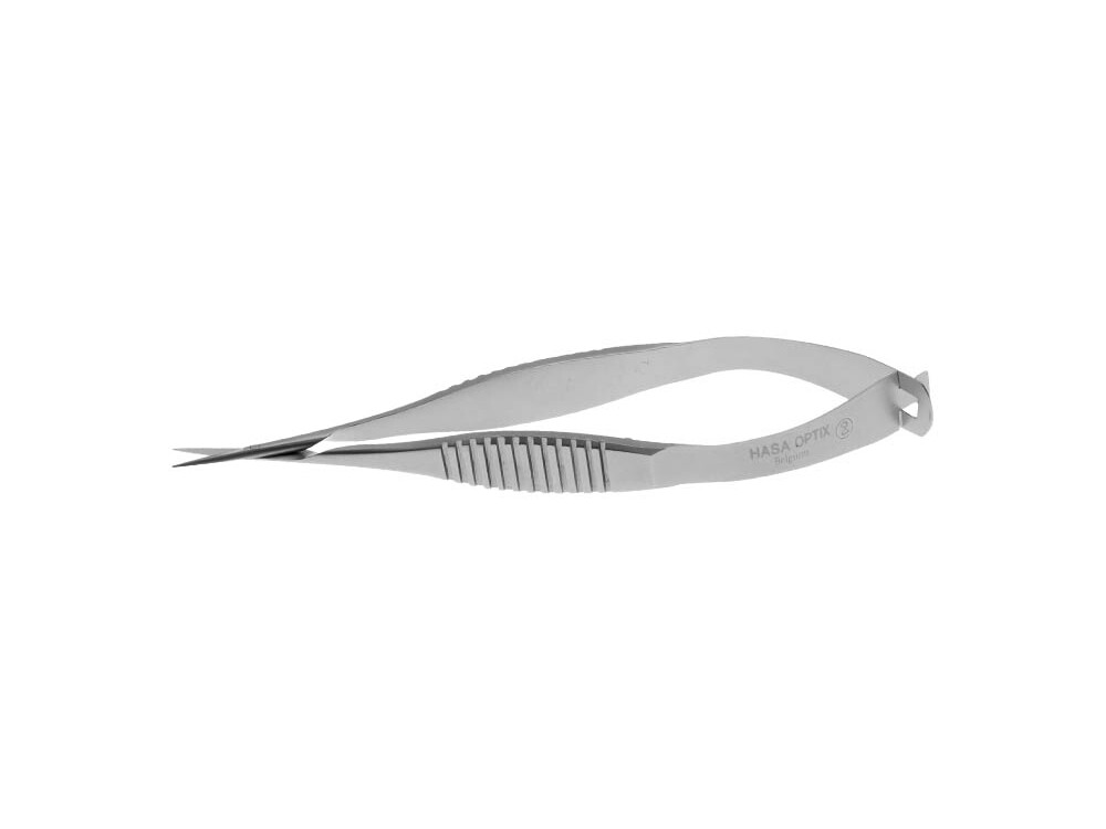 Vannas Scissors Straight, Blunt Tips, Tip To Pivot Length 9mm