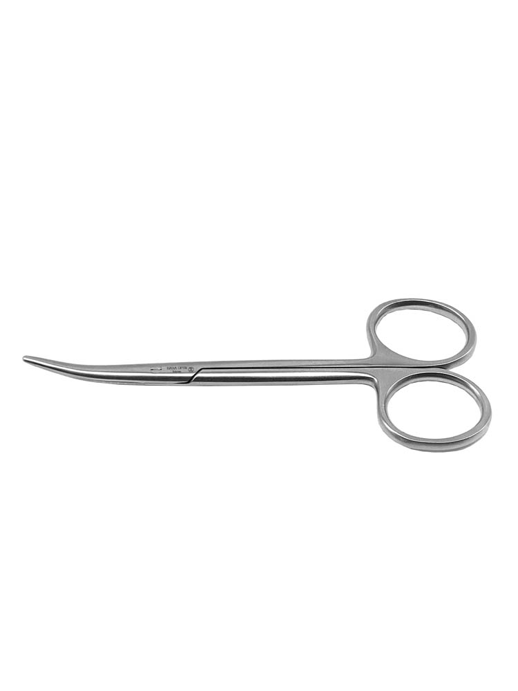 Enucleation Scissors Curved Blades, 40mm From Tip To Pivot, 135mm, Strong Curve